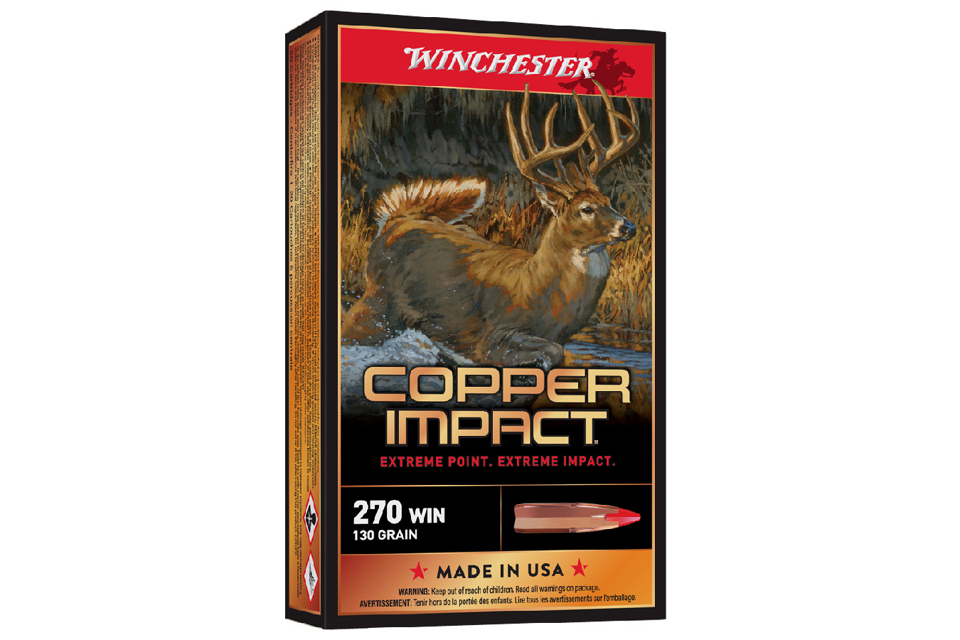 WINCHESTER AMMO 270 WIN 130 gr Extreme Point Copper Impact 20/Box